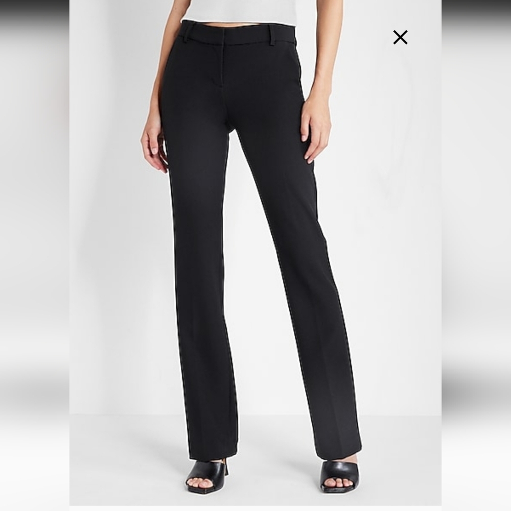 Express Editor Barely Boot Low Rise Slacks